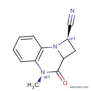 Molecular Structure of 88392-56-7 (1H-Azeto[1,2-a]quinoxaline-1-carbonitrile,
2,2a,3,4-tetrahydro-4-methyl-3-oxo-, cis-)