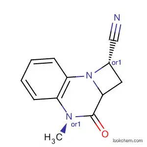 Molecular Structure of 88392-57-8 (1H-Azeto[1,2-a]quinoxaline-1-carbonitrile,
2,2a,3,4-tetrahydro-4-methyl-3-oxo-, trans-)