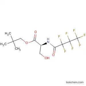 Molecular Structure of 88435-01-2 (Serine, N-(2,2,3,3,4,4,4-heptafluoro-1-oxobutyl)-, 2,2-dimethylpropyl
ester)