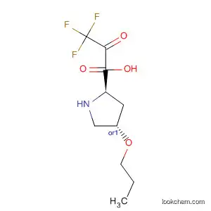 Molecular Structure of 88435-22-7 (D-Proline, 4-hydroxy-1-(trifluoroacetyl)-, propyl ester, (4S)-rel-)
