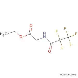 Molecular Structure of 88435-25-0 (Glycine, N-(2,2,3,3,3-pentafluoro-1-oxopropyl)-, ethyl ester)