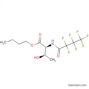 Molecular Structure of 88435-44-3 (Threonine, N-(2,2,3,3,4,4,4-heptafluoro-1-oxobutyl)-, butyl ester)
