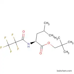 Molecular Structure of 88435-60-3 (Leucine, N-(2,2,3,3,3-pentafluoro-1-oxopropyl)-, 2,2-dimethylpropyl
ester)