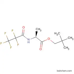 Molecular Structure of 88435-65-8 (Alanine, N-(2,2,3,3,3-pentafluoro-1-oxopropyl)-, 2,2-dimethylpropyl
ester)