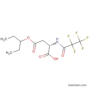 Molecular Structure of 88435-68-1 (Aspartic acid, N-(2,2,3,3,3-pentafluoro-1-oxopropyl)-, 1-(1-ethylpropyl)
ester)
