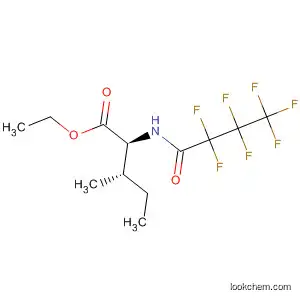 Molecular Structure of 88435-78-3 (Isoleucine, N-(2,2,3,3,4,4,4-heptafluoro-1-oxobutyl)-, ethyl ester)
