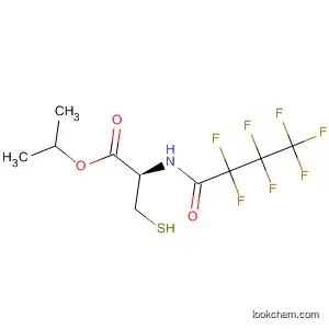 Molecular Structure of 88435-97-6 (Cysteine, N-(2,2,3,3,4,4,4-heptafluoro-1-oxobutyl)-, 1-methylethyl ester)