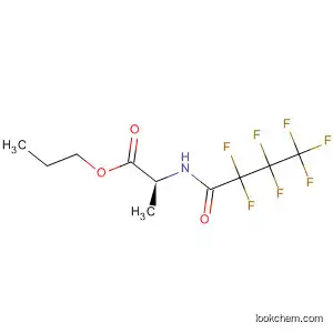 Molecular Structure of 88436-01-5 (Alanine, N-(2,2,3,3,4,4,4-heptafluoro-1-oxobutyl)-, propyl ester)