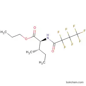Molecular Structure of 88436-04-8 (Isoleucine, N-(2,2,3,3,4,4,4-heptafluoro-1-oxobutyl)-, propyl ester)