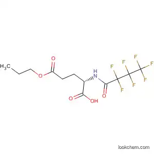 Molecular Structure of 88436-13-9 (Glutamic acid, N-(2,2,3,3,4,4,4-heptafluoro-1-oxobutyl)-, 1-propyl ester)