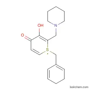 Molecular Structure of 88469-99-2 (4H-1-Benzothiopyran-4-one, 3-hydroxy-2-(1-piperidinylmethyl)-)