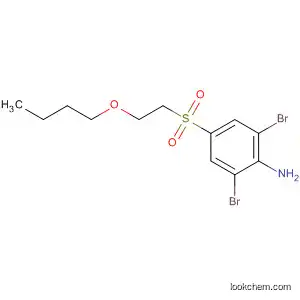 Molecular Structure of 88470-99-9 (Benzenamine, 2,6-dibromo-4-[(2-butoxyethyl)sulfonyl]-)