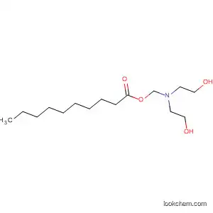 Molecular Structure of 88519-60-2 (Decanoic acid, [bis(2-hydroxyethyl)amino]methyl ester)