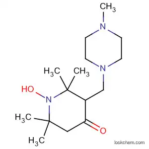 Molecular Structure of 88520-07-4 (1-Piperidinyloxy,
2,2,6,6-tetramethyl-3-[(4-methyl-1-piperazinyl)methyl]-4-oxo-)