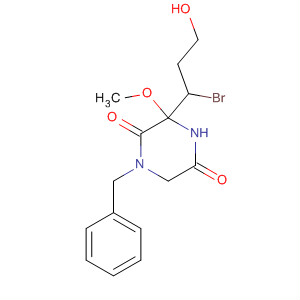 2,5-Piperazinedione,  3-(1-bromo-3-hydroxypropyl)-3-methoxy-1-(phenylmethyl)-