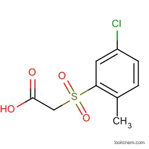 Molecular Structure of 88534-24-1 (Acetic acid, [(5-chloro-2-methylphenyl)sulfonyl]-)