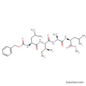 Molecular Structure of 88566-82-9 (L-Leucine,
N-[N-[N-[N-[(phenylmethoxy)carbonyl]-L-leucyl]-L-isoleucyl]-L-alanyl]-,
methyl ester)