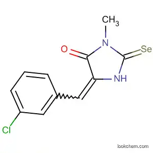 Molecular Structure of 88568-81-4 (4-Imidazolidinone, 5-[(3-chlorophenyl)methylene]-3-methyl-2-selenoxo-)