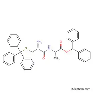 Molecular Structure of 88569-27-1 (L-Alanine, N-[S-(triphenylmethyl)-L-cysteinyl]-, diphenylmethyl ester)