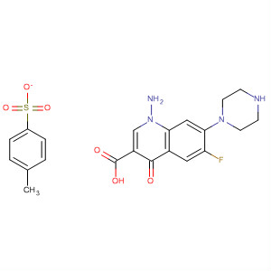 3-Quinolinecarboxylic acid,  1-amino-6-fluoro-1,4-dihydro-4-oxo-7-(1-piperazinyl)-,  4-methylbenzenesulfonate