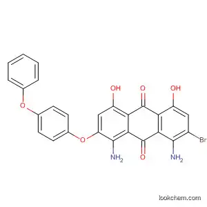 Molecular Structure of 88604-34-6 (9,10-Anthracenedione,
1,8-diamino-2-bromo-4,5-dihydroxy-7-(4-phenoxyphenoxy)-)