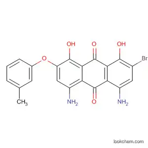 Molecular Structure of 88604-35-7 (9,10-Anthracenedione,
4,5-diamino-2-bromo-1,8-dihydroxy-7-(3-methylphenoxy)-)