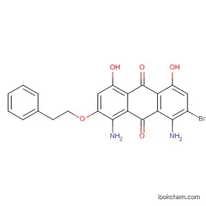 Molecular Structure of 88604-57-3 (9,10-Anthracenedione,
1,8-diamino-2-bromo-4,5-dihydroxy-7-(2-phenylethoxy)-)