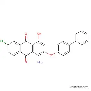 Molecular Structure of 88604-70-0 (9,10-Anthracenedione,
1-amino-2-([1,1'-biphenyl]-4-yloxy)-6-chloro-4-hydroxy-)