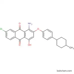 Molecular Structure of 88604-84-6 (9,10-Anthracenedione,
1-amino-7-chloro-4-hydroxy-2-[4-(4-methylcyclohexyl)phenoxy]-)