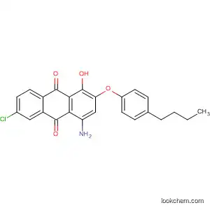 Molecular Structure of 88604-90-4 (9,10-Anthracenedione, 4-amino-2-(4-butylphenoxy)-6-chloro-1-hydroxy-)