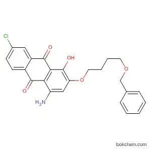 Molecular Structure of 88605-04-3 (9,10-Anthracenedione,
4-amino-7-chloro-1-hydroxy-2-[4-(phenylmethoxy)butoxy]-)