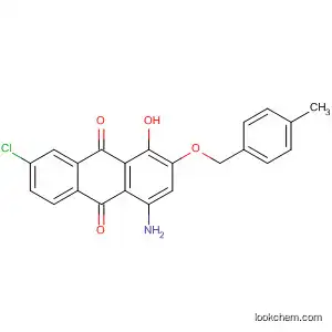 Molecular Structure of 88605-05-4 (9,10-Anthracenedione,
4-amino-7-chloro-1-hydroxy-2-[(4-methylphenyl)methoxy]-)