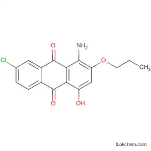 Molecular Structure of 88605-06-5 (9,10-Anthracenedione, 1-amino-7-chloro-4-hydroxy-2-propoxy-)