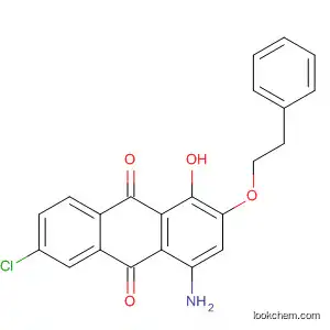 Molecular Structure of 88605-16-7 (9,10-Anthracenedione, 4-amino-6-chloro-1-hydroxy-2-(2-phenylethoxy)-)