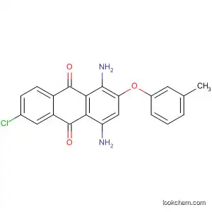 Molecular Structure of 88605-21-4 (9,10-Anthracenedione, 1,4-diamino-6-chloro-2-(3-methylphenoxy)-)