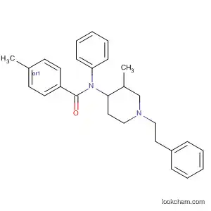 Molecular Structure of 88641-15-0 (Benzamide,
4-methyl-N-[3-methyl-1-(2-phenylethyl)-4-piperidinyl]-N-phenyl-, cis-)