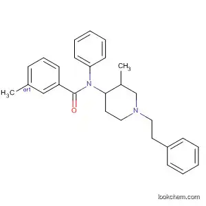 Molecular Structure of 88641-16-1 (Benzamide,
3-methyl-N-[3-methyl-1-(2-phenylethyl)-4-piperidinyl]-N-phenyl-, cis-)