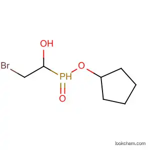 Molecular Structure of 88648-63-9 (Phosphinic acid, (2-bromo-1-hydroxyethyl)-, cyclopentyl ester)