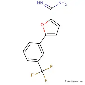 Molecular Structure of 88649-34-7 (2-Furancarboximidamide, 5-[3-(trifluoromethyl)phenyl]-)