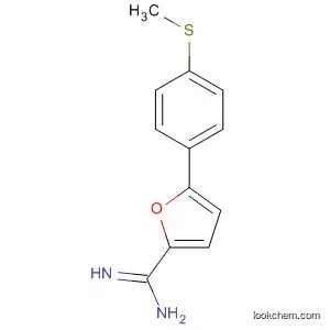 Molecular Structure of 88649-46-1 (2-Furancarboximidamide, 5-[4-(methylthio)phenyl]-)