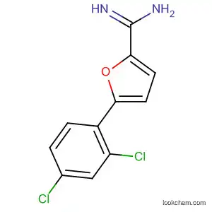Molecular Structure of 88649-55-2 (2-Furancarboximidamide, 5-(2,4-dichlorophenyl)-)