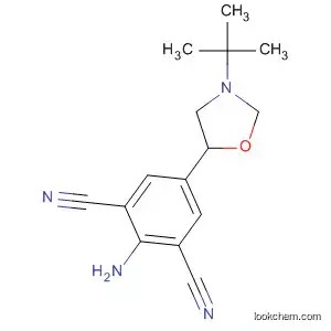 Molecular Structure of 88698-45-7 (1,3-Benzenedicarbonitrile,
2-amino-5-[3-(1,1-dimethylethyl)-5-oxazolidinyl]-)