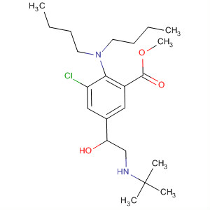 Benzoic acid,  3-chloro-2-(dibutylamino)-5-[2-[(1,1-dimethylethyl)amino]-1-hydroxyethyl  ]-, methyl ester