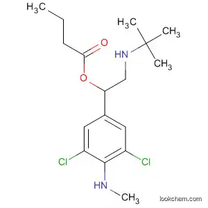 Molecular Structure of 88699-26-7 (Butanoic acid,
1-[3,5-dichloro-4-(methylamino)phenyl]-2-[(1,1-dimethylethyl)amino]ethyl
ester)