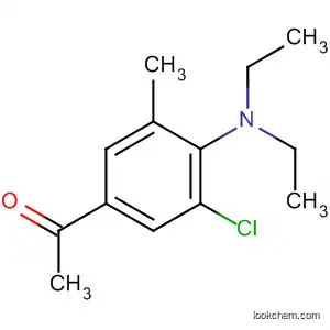Molecular Structure of 88699-31-4 (Ethanone, 1-[3-chloro-4-(diethylamino)-5-methylphenyl]-)