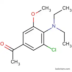 Molecular Structure of 88699-35-8 (Ethanone, 1-[3-chloro-4-(diethylamino)-5-methoxyphenyl]-)