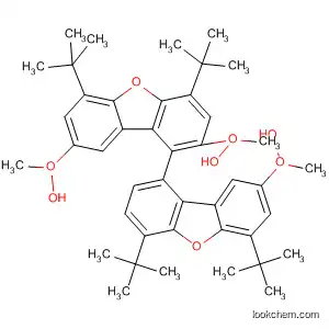 Molecular Structure of 88699-70-1 ([1,1'-Bidibenzofuran]-2-ol,
4,4',6,6'-tetrakis(1,1-dimethylethyl)-2',8,8'-trimethoxy-)