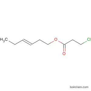 Molecular Structure of 88736-42-9 (Propanoic acid, 3-chloro-, 3-hexenyl ester, (E)-)
