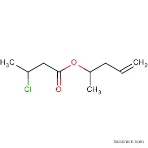 Molecular Structure of 88736-54-3 (Butanoic acid, 3-chloro-, 1-methyl-3-butenyl ester)
