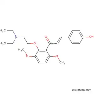 Molecular Structure of 88771-05-5 (2-Propen-1-one,
1-[2-[2-(diethylamino)ethoxy]-3,6-dimethoxyphenyl]-3-(4-hydroxyphenyl)-)